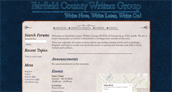 Desktop Screenshot of fairfieldcountywritersgroup.com