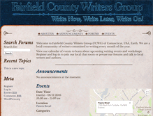 Tablet Screenshot of fairfieldcountywritersgroup.com
